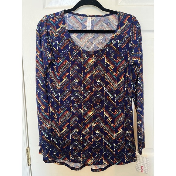 Lularoe Lynnae Women's Long Sleeve Multicolor Top Size Small Set Of 2 Feather - Picture 4 of 5
